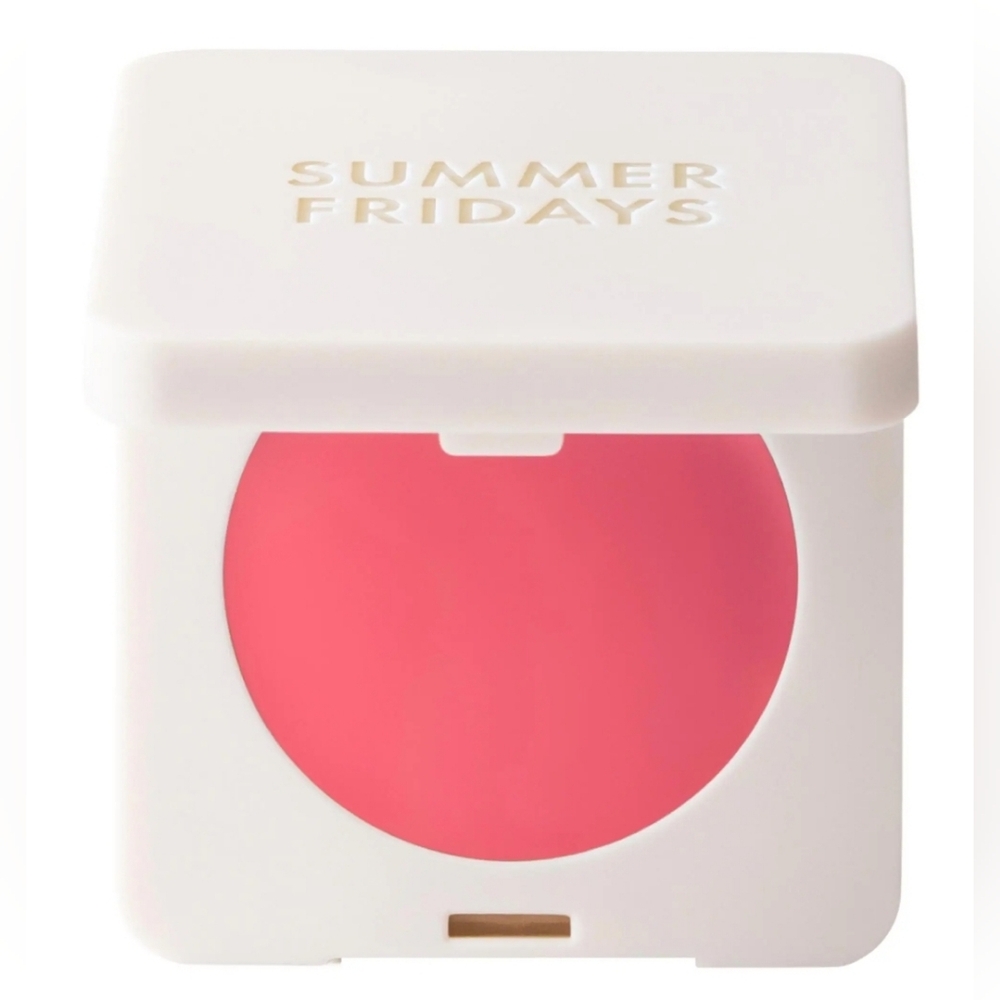 Summer Fridays Blush Butter Balm Hydrating Cream Blush w/Peptides | Pink Sunset